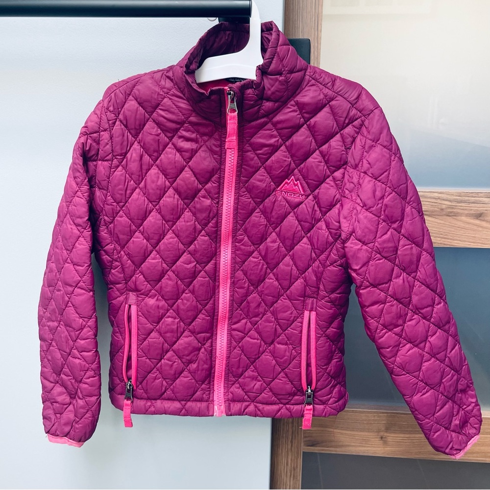 Girls Snozu Glacier Field Insulated Quilted Winter Puffer Jacket, Size XS 5/6